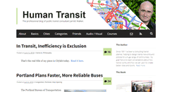 Desktop Screenshot of humantransit.org