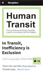 Mobile Screenshot of humantransit.org